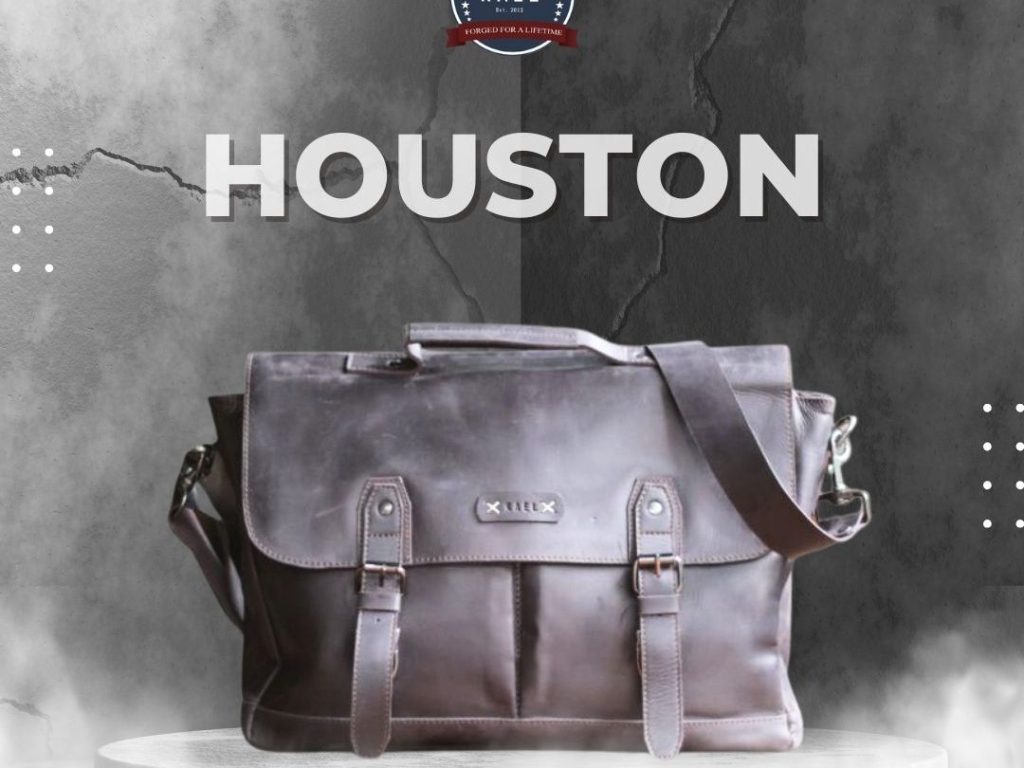 Kael Leather Goods Produk Tas Kulit Selempang Premium Messenger Bag Houston