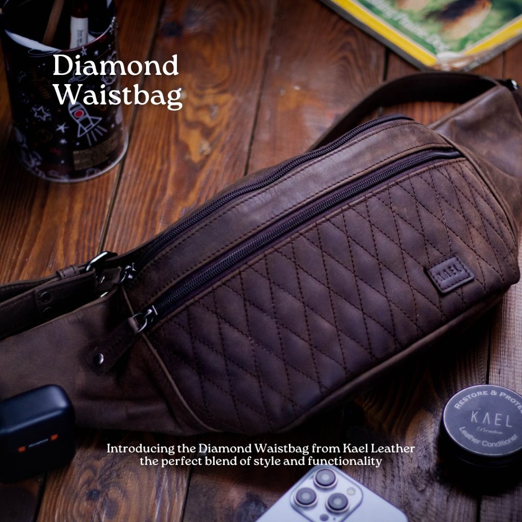 Waist Bag Leather Kael Diamond Series - Kael Leather Goods