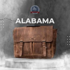 Kael Leather - Leather Messenger Bag - Alabama Series