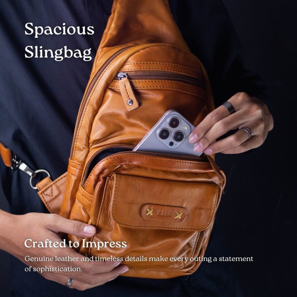 Tas Slingbag Spacious dari Kael Leather Goods - Kael Leather Goods