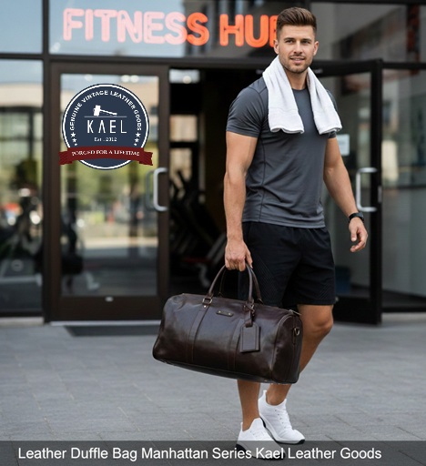 Duffle Bag Manhattan Series Kael Leather Goods
