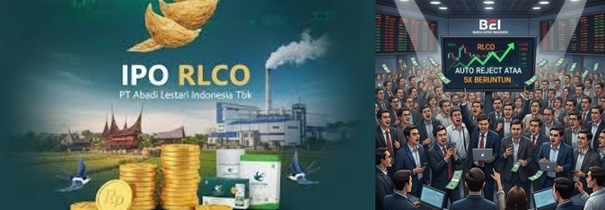 aktivitas perdagangan saham RLCO di Bursa Efek Indonesia