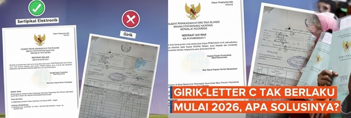 Alasan Girik dan Letter C Tak Berlaku Mulai 2026