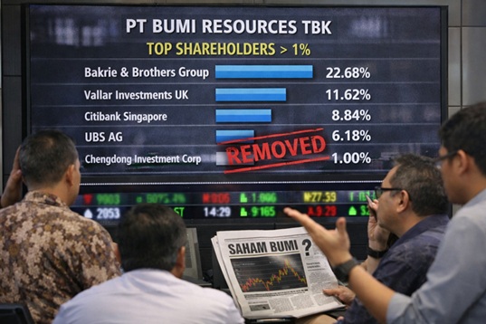 Chengdong Investment Hilang dari Daftar Pemegang Saham