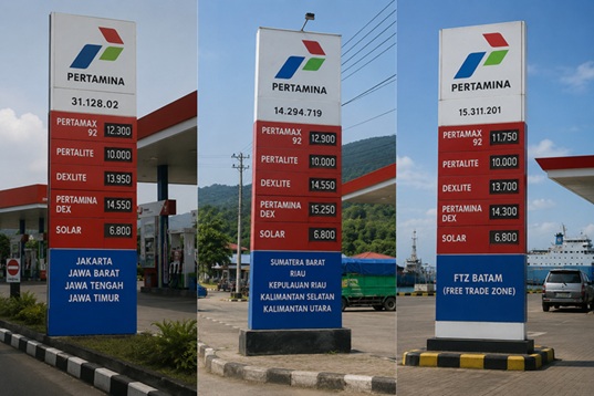 Perbedaan Tarif BBM di Berbagai Wilayah