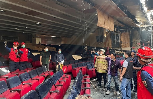 Kondisi Auditorium Binus Setelah Kebakaran