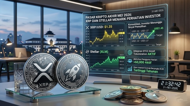 Mata Uang Kripto Akhir Mei 2026: XRP dan Stellar Menarik Perhatian Investor
