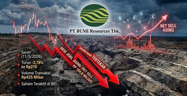 Net Sell Asing Membebani Pergerakan Saham BUMI