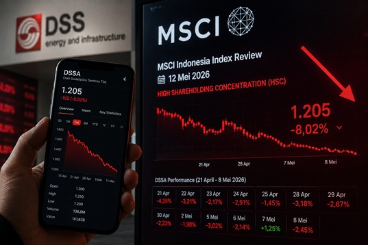 Tekanan MSCI Bikin Saham DSSA Anjlok