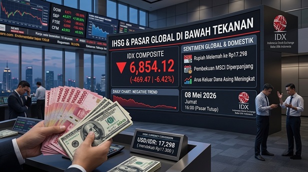 Tekanan Rupiah dan Sentimen Global Membayangi Pasar