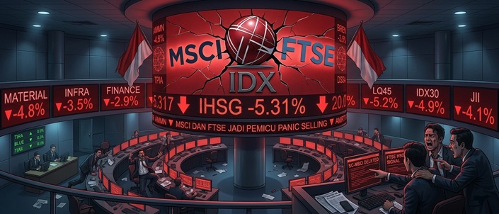 Seluruh Sektor Pasar Modal Masuk Zona Merah