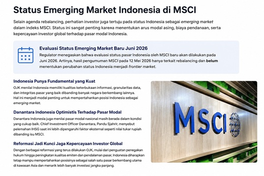Status Emerging Market Indonesia di MSCI