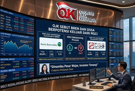 OJK Sebut BREN dan DSSA Berpotensi Keluar dari MSCI