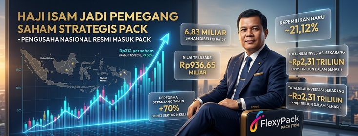 Saham PACK Melonjak Setelah Transaksi Besar
