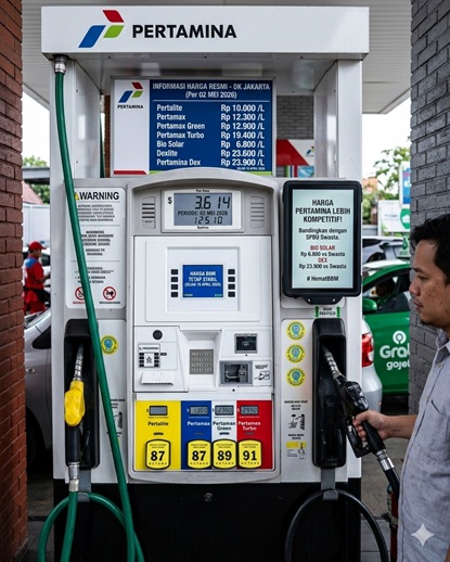 Harga BBM Pertamina Tetap Stabil di Jakarta