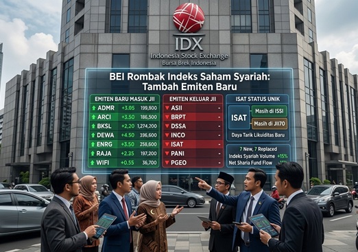 BEI Rombak Indeks Saham Syariah dengan Tambah Emiten Baru