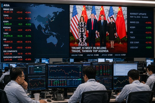 Dampak Pertemuan Xi dan Trump Soal Taiwan bagi Bursa Asia