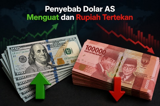 Penyebab Dolar AS Menguat dan Rupiah Tertekan
