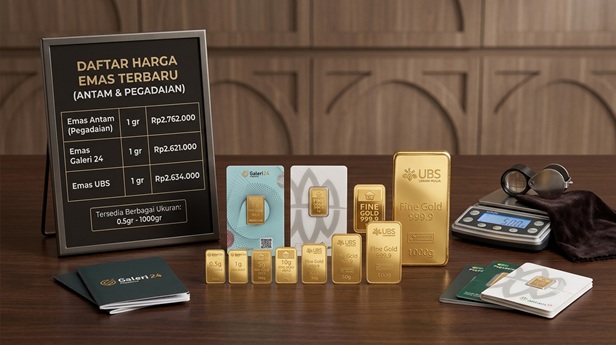 Daftar Harga Emas Antam dan Pegadaian Terbaru
