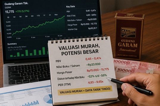 Valuasi Murah Membuat Saham GGRM Semakin Menarik