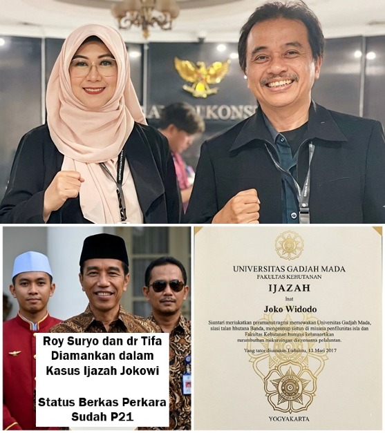 Roy Suryo dan dr Tifa Diamankan dalam Kasus Ijazah Jokowi