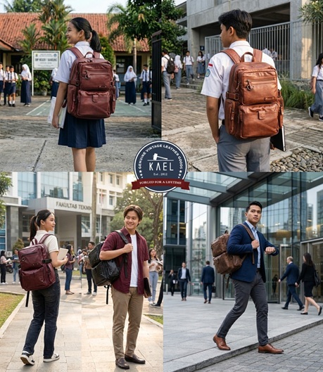 Balveer Series Kael Backpack: Tas Premium Sekolah & Kuliah