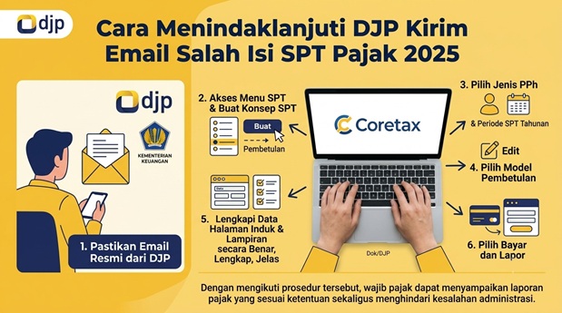 Cara Menindaklanjuti DJP Kirim Email Salah Isi SPT Pajak 2025