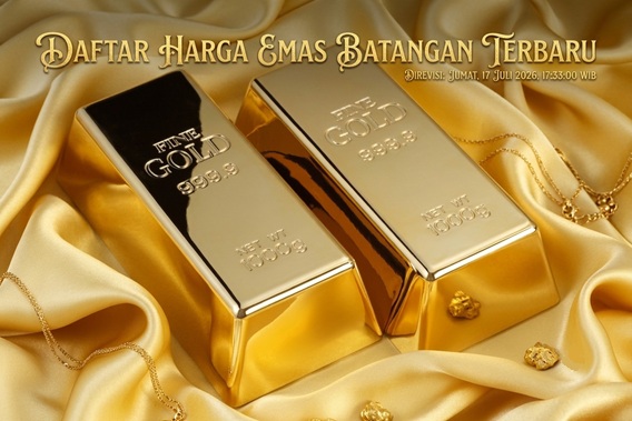 Daftar Harga Emas Batangan Terbaru