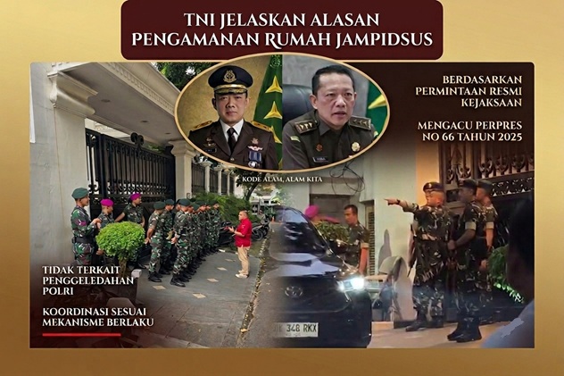 TNI Jelaskan Alasan Pengamanan Rumah Jampidsus