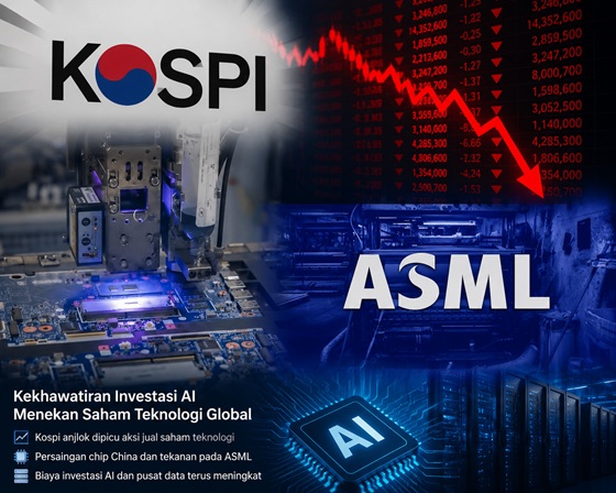 Kekhawatiran Investasi AI Menekan Saham Teknologi Global