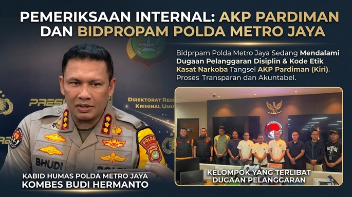 Pemeriksaan AKP Pardiman Dilakukan oleh Bidpropam Polda Metro Jaya