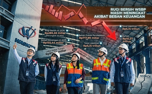 Rugi Bersih WSBP Masih Meningkat Akibat Beban Keuangan