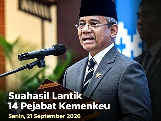 Suahasil Lantik 14 Pejabat Kemenkeu