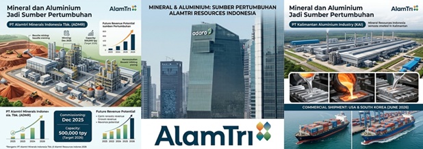 Mineral dan Aluminium Jadi Sumber Pertumbuhan