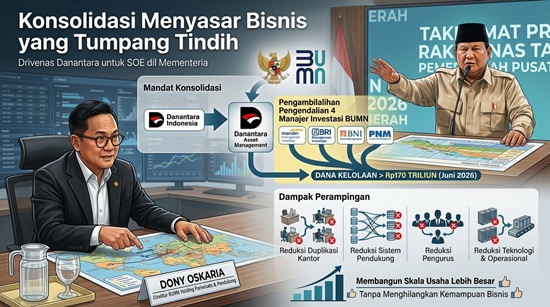 Konsolidasi Menyasar Bisnis yang Tumpang Tindih