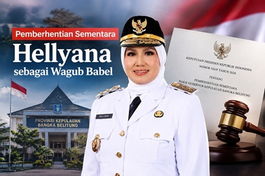Pemberhentian Sementara Hellyana sebagai Wagub Babel