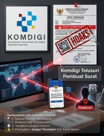 Komdigi Telusuri Pembuat Surat