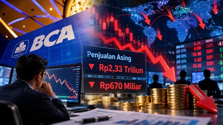 Penjualan Asing Menambah Tekanan terhadap Saham BBCA