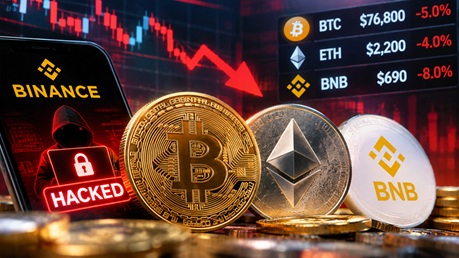 Bitcoin, Ethereum, dan BNB Tertekan Setelah Peretasan Binance