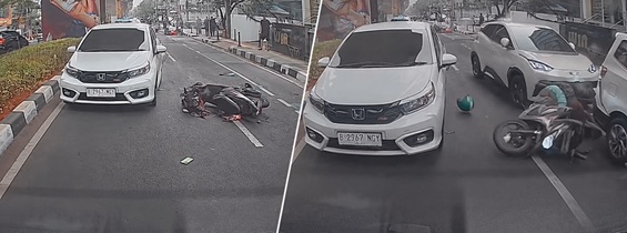 Kronologi Mobil BYD Menabrak Empat Mobil dan Melindas Ojol