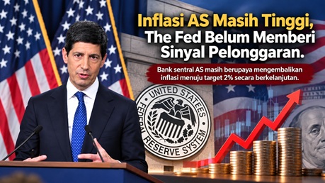 Inflasi AS Masih Tinggi, The Fed Belum Memberi Sinyal Pelonggaran