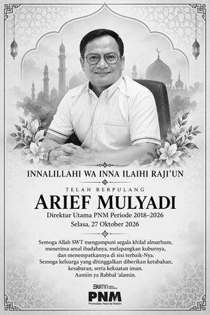 Arief Mulyadi, Direktur Utama PNM periode 2018–2026, meninggal dunia pada Selasa, 27 Oktober 2026