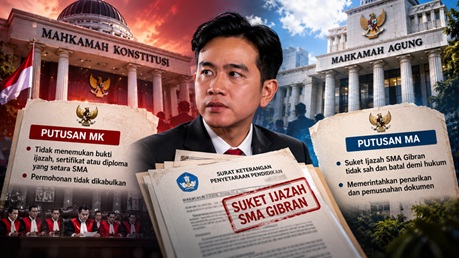 Putusan MA tentang Suket Ijazah SMA Gibran Berkaitan dengan Temuan MK