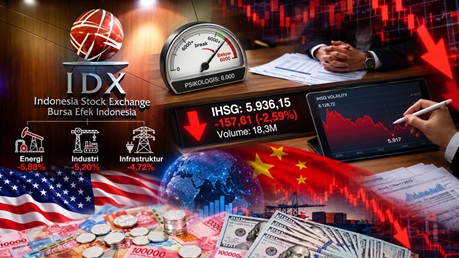 IHSG Anjlok 2,59%, Indeks Jatuh ke Level 5.936