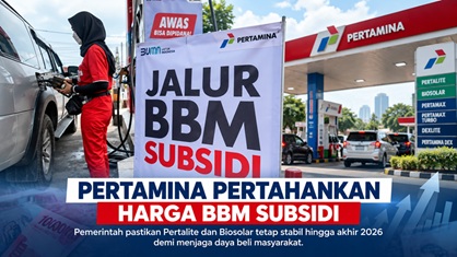 Pertamina Pertahankan Harga BBM Subsidi