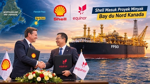 Shell Masuk Proyek Minyak Bay du Nord Kanada