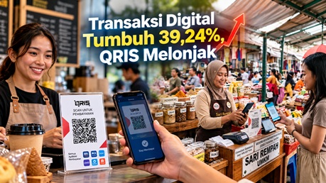 Transaksi Digital Tumbuh 39,24%, QRIS Melonjak