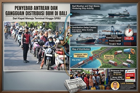 Penyebab Antrean dan Gangguan Distribusi BBM di Bali